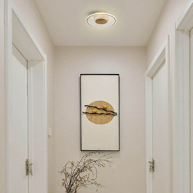 Versatile Round LED Ceiling Light with Textured Acrylic Plate | Ideal for Hallways, Bedrooms, and Study Spaces and more