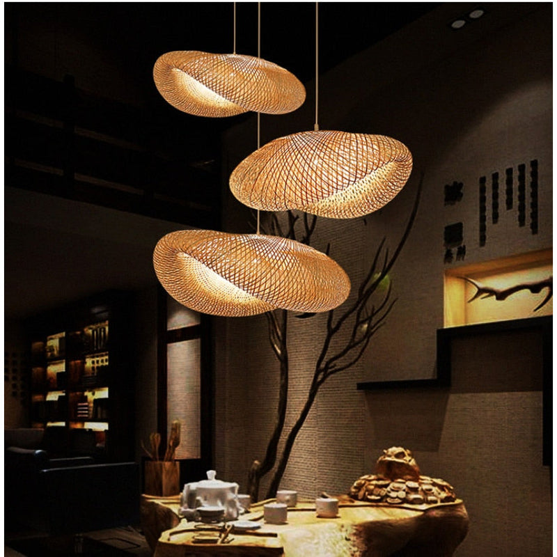 Eric,Eco-Friendly Bamboo Pendant Light