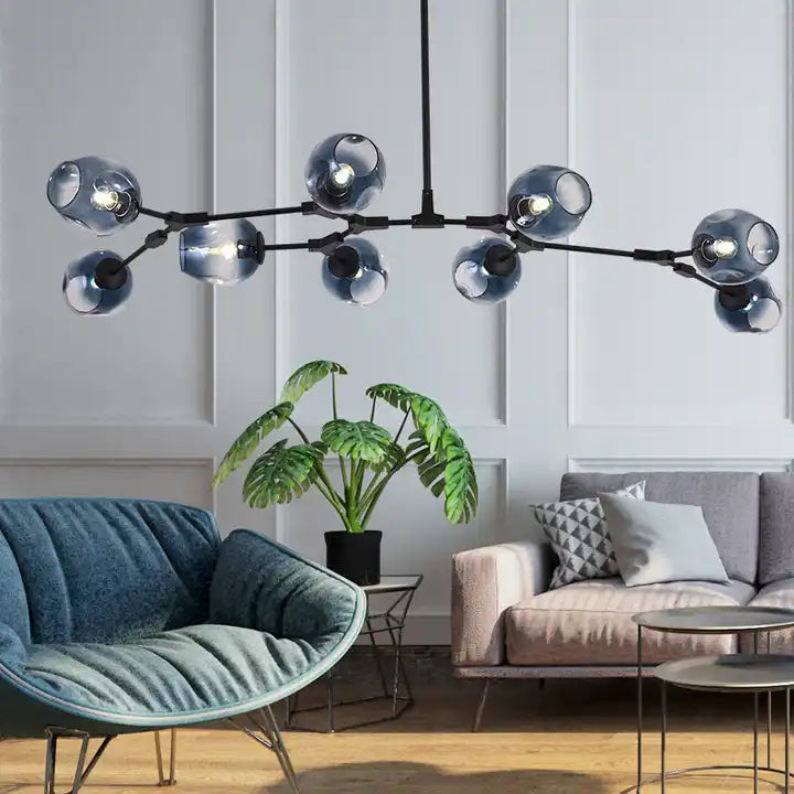 Nordic Art Molecular Chandelier versatile,adjustable rod , minimalist chndelier and comes in several colors