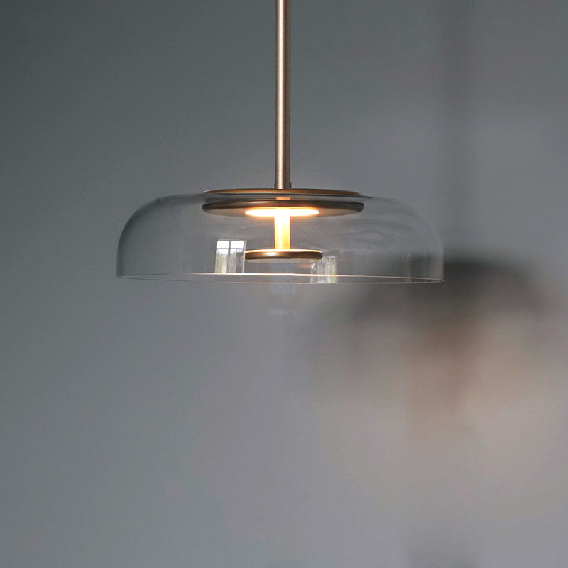 Radiant Curves: LED Glass Pendant Light