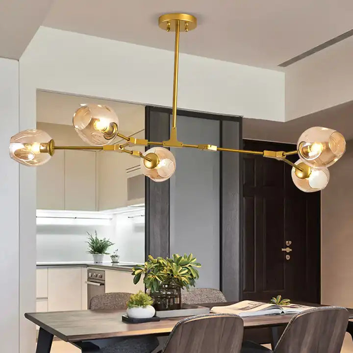 Nordic Art Molecular Chandelier versatile,adjustable rod , minimalist chndelier and comes in several colors