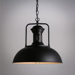 Industrial Metal Cage Pendant Light