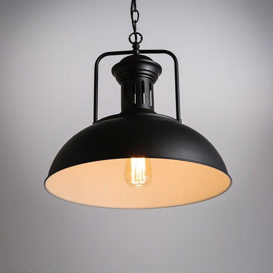 Industrial Metal Cage Pendant Light
