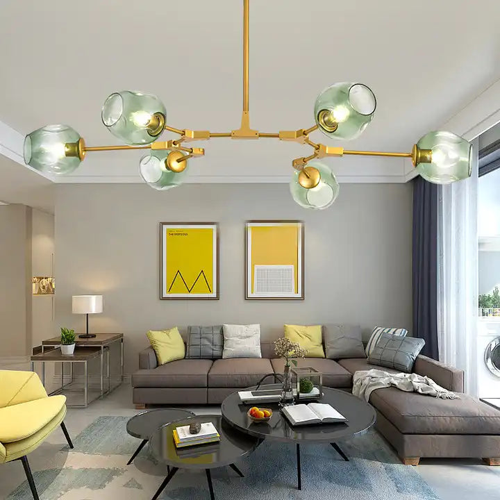 Nordic Art Molecular Chandelier versatile,adjustable rod , minimalist chndelier and comes in several colors