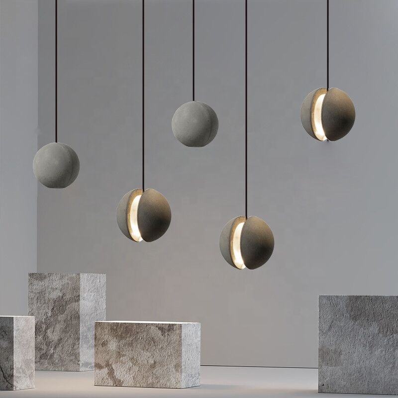 Luxury Nordic Moon cement pendant light