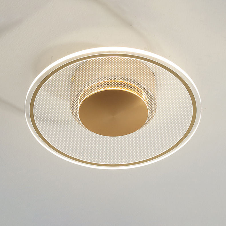 Versatile Round LED Ceiling Light with Textured Acrylic Plate | Ideal for Hallways, Bedrooms, and Study Spaces and more