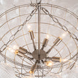 ARTY MURANO  SWIRLED GLASS CLUSTER BUBBLE CHANDELIER