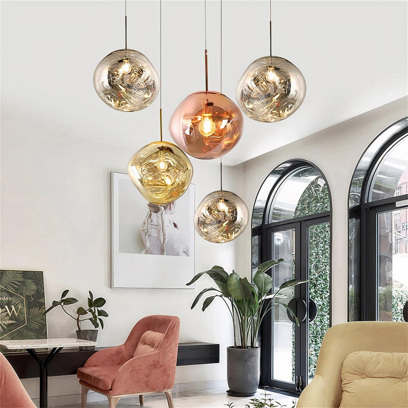Chrome Pearl Pendant Light - Nordic Contemporary Design