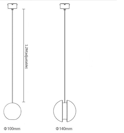 Luxury Nordic Moon cement pendant light