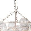 ARTY MURANO  SWIRLED GLASS CLUSTER BUBBLE CHANDELIER