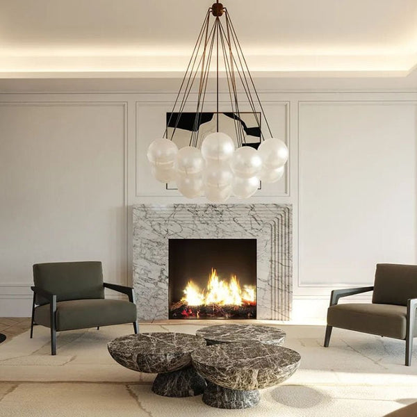 Lexi Brass Bubble Chandelier: A Celestial Masterpiece of Sophistication