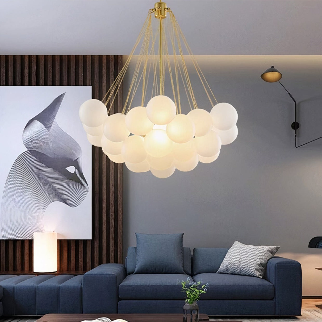 Lexi Brass Bubble Chandelier: A Celestial Masterpiece of Sophistication