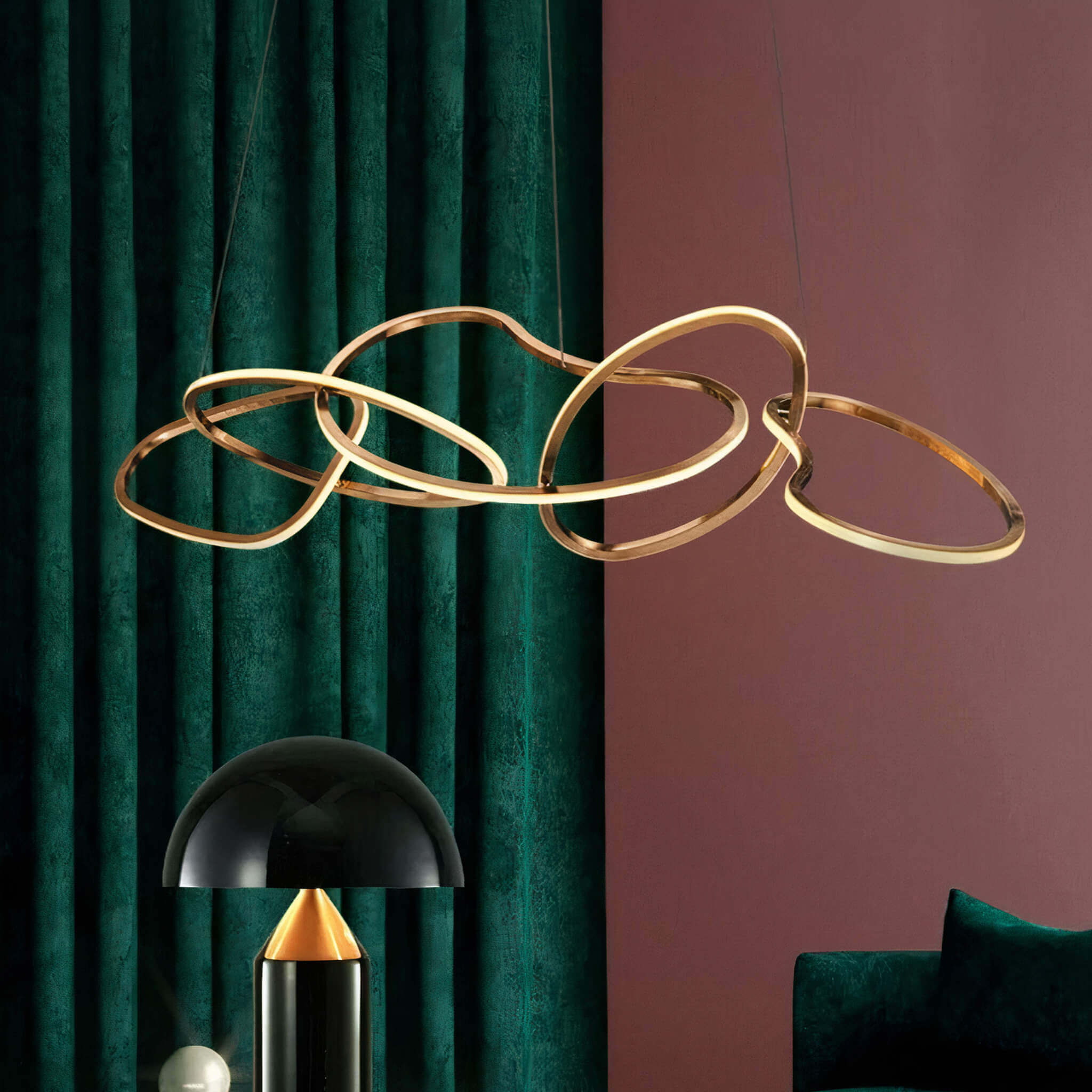 Dramatic Illumination: Klaren's Disruption Chandelier – Unleashing Artistic Brilliance with LED Elegance