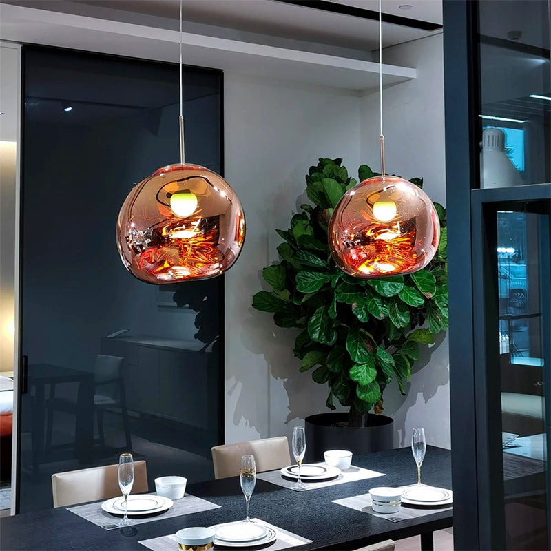 Chrome Pearl Pendant Light - Nordic Contemporary Design
