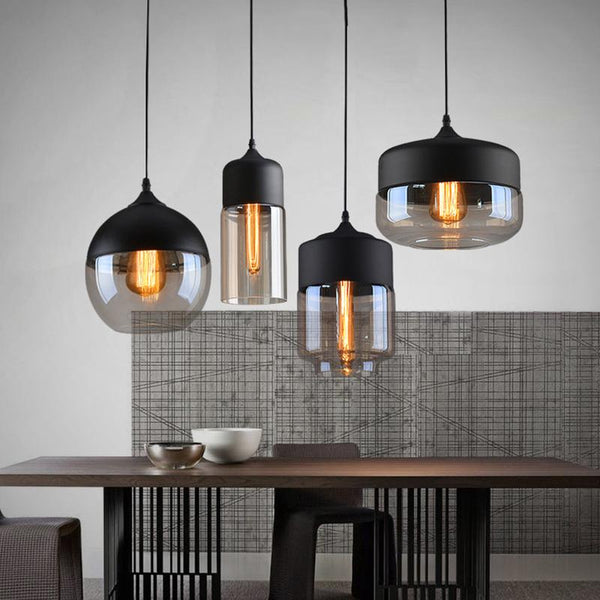 Sleek and Stylish: Minimalist Streamlined Silhouette Glass Pendant Lamp with Multi-Tone Design