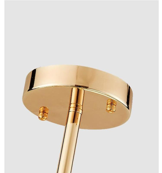 Gilded Dandelion Dreams: Mesmerizing Gold Chandelier with Frosted Glass for an Enchanting Soft Glow