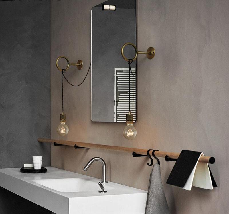 Livia -Retro Wall Mounted Bulb Ring Holder