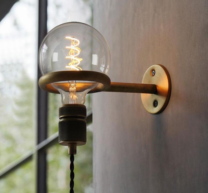 Livia -Retro Wall Mounted Bulb Ring Holder