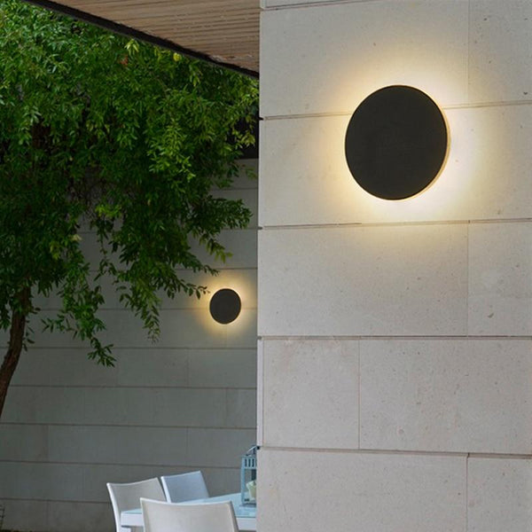 Wall Light  Diffuser with Integrated LED Lights: Stylish and Weather-Resistant Home Lighting for Warm and Ambient Illumination