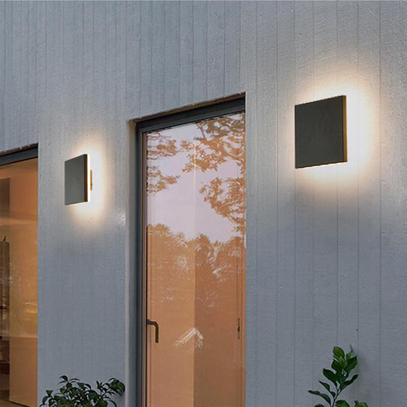 Wall Light  Diffuser with Integrated LED Lights: Stylish and Weather-Resistant Home Lighting for Warm and Ambient Illumination