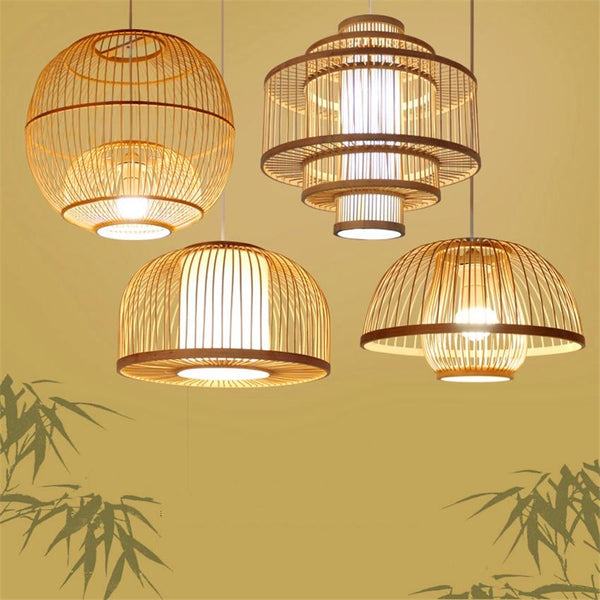 Elevate Your Space with Exquisite Bamboo Pendant Lights: Explore a Dazzling Array of Shapes and Sizes!
