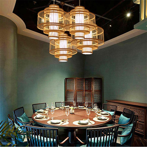 Elevate Your Space with Exquisite Bamboo Pendant Lights: Explore a Dazzling Array of Shapes and Sizes!