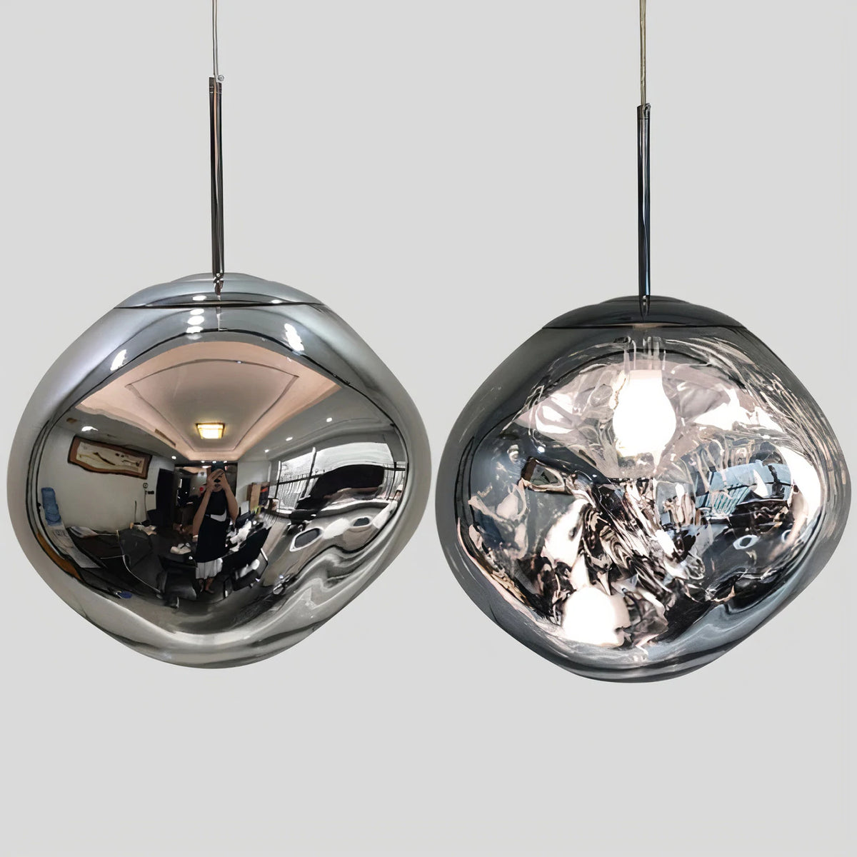 Chrome Pearl Pendant Light - Nordic Contemporary Design
