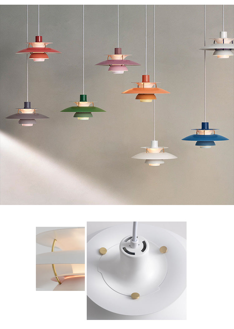 Danish Post-Modern PH5 Nordic Pendant Chandelier: Stunning Colorful Design for Unique and Beautiful Lighting