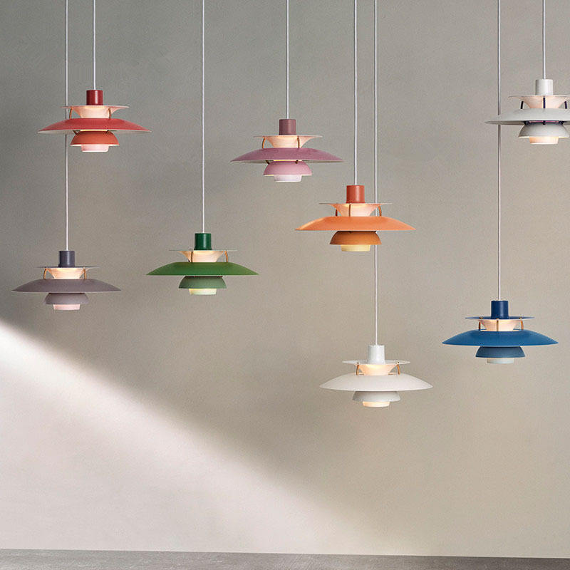 Danish Post-Modern PH5 Nordic Pendant Chandelier: Stunning Colorful Design for Unique and Beautiful Lighting