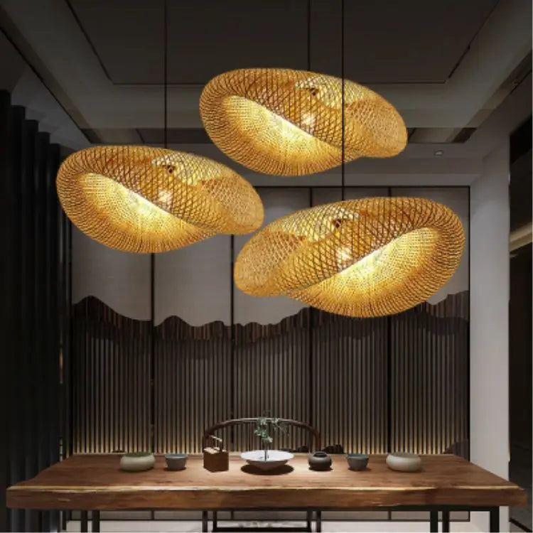 Eric,Eco-Friendly Bamboo Pendant Light