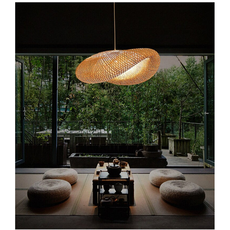 Eric,Eco-Friendly Bamboo Pendant Light